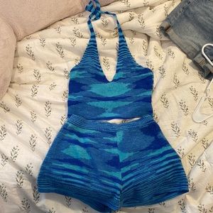 Blue Princess Polly matching knit set